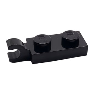 Plate, Modified 1x2 with Clip on End (Horizontal Grip), Part# 63868 Part LEGO® Black