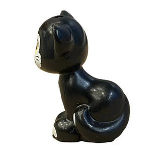 Figaro, Cat, Mini Doll Style, Sitting with Bright Light Yellow Eyes, 11602pb17 - LEGO® Disney Animal