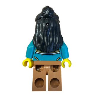 Woman, Dark Turquoise Cheongsam Bolero Shrug, hol373 - LEGO® Holiday Minifigure