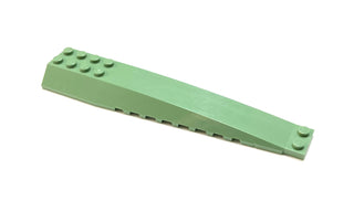 Wedge 16x4 Triple Curved with Reinforcements, Part# 45301 Part LEGO® Sand Green  