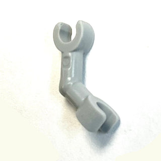 Arm Skeleton, Bent with Clips at 90 degrees (Vertical Grip), Part# 93061 Part LEGO® Light Bluish Gray