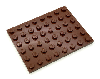Plate 6x8, Part# 3036 Part LEGO® Reddish Brown  