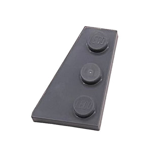 Wedge, Plate 3 x 2 Left, Part# 43723 Part LEGO® Dark Bluish Gray