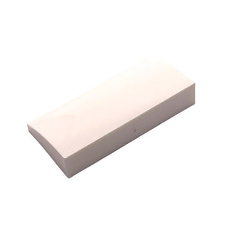 Slope, Curved 2 x 4 x 2/3 without Bottom Tubes, Part# 61068 Part LEGO® White