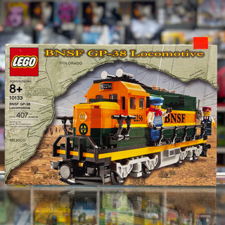 Burlington Northern Santa Fe (BNSF) GP-38 Locomotive, 10133 Building Kit LEGO®