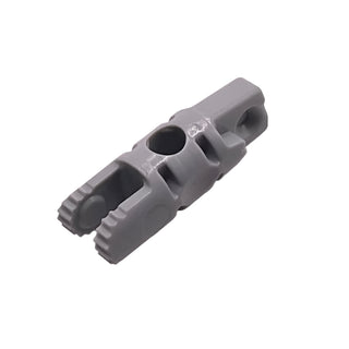 Hinge Cylinder 1x3 Locking with 1 Finger and 2 Fingers on Ends, with Hole, Part# 30554b Part LEGO® Light Bluish Gray