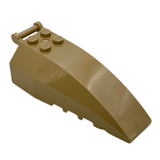 Windscreen 8 x 4 x 2 with 4 Studs and Bar Handle, Part# 92579 Part LEGO® Dark Tan