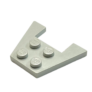 Wedge, Plate 3 x 4 without Stud Notches, Part# 4859 Part LEGO® Light Gray