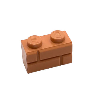 Brick, Modified 1x2 with Masonry Profile, Part# 98283 Part LEGO® Nougat 1 Part