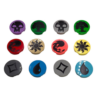 Magic Mana Tile Round 2x2 (Custom Pad Printed LEGO® Parts)