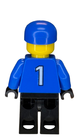 Soccer Player - Red, White, and Blue Team Goalie with Number 1 on Back, soc010 Minifigure LEGO®