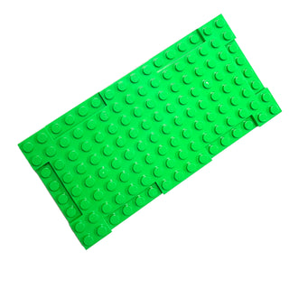 Brick, Modified 8 x 16 x 2/3 with 1 x 4 Indentations, Part# 2629 Part LEGO® Bright Green