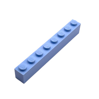 Brick 1x8, Part# 3008 Part LEGO® Bright Light Blue 1 Part