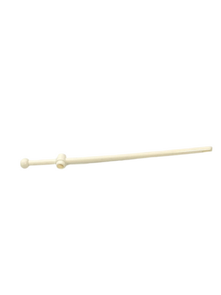 Bar 12L with Open Stud, Tow Ball, and Slit (Boat Mast), Part# 476 Part LEGO® White Very Good