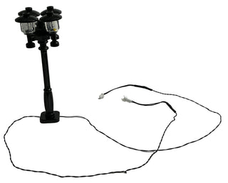Light-Up Black Quad Lamp Post, DIY System, Reconnectable, ACCQH-LA Light up kit United Brick Co®