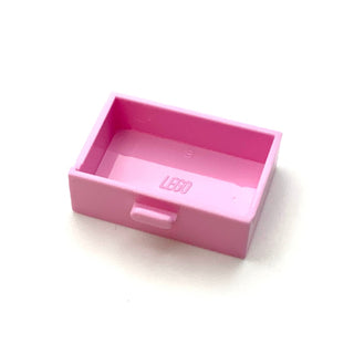 Container, Cupboard 2x3 Drawer, Part# 4536  LEGO® Bright Pink  