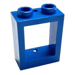 Window 1 x 2 x 2 Flat Front, Part# 60592 Part LEGO® Blue