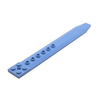 Plate Modified 2x16 with Angled Side Extensions and Axle Hole (Rotor Blade), Part# 62743 Part LEGO® Medium Blue Very Good