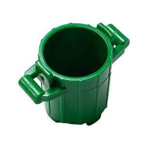 Trash Can Container with 2 Cover Holders, Part# 2439  LEGO® Green  