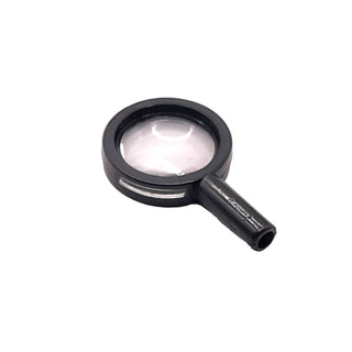 Minifigure, Utensil Magnifying Glass Thin Frame and Hollow Handle with Trans-Clear Lens, Part# 30152c03 Part LEGO® Black Very Good