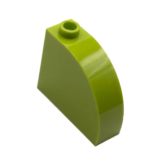 Slope, Curved 3 x 1 x 2 with Hollow Stud, Part# 33243 Part LEGO® Lime