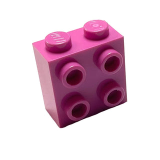 Brick, Modified 1x2x1 2/3 with Studs on Side, Part# 22885 Part LEGO® Dark Pink