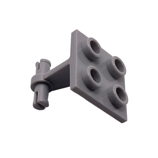 Plate, Modified 2x2 Thin with Dual Wheels Holder - Split Pins, Part# 4870 Part LEGO® Light Bluish Gray