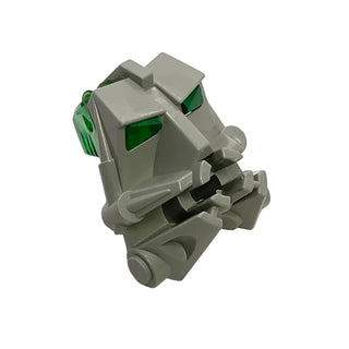 Bionicle Head Connector Block 3 x 4 x 1 2/3 with Trans-Green Eye / Brain Stalk, Part# 32553c01