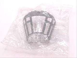 Cone Half 10 x 5 x 6 with SW Millennium Falcon Cockpit Pattern, Part# 29096pb01 Part LEGO® Trans-Clear Sealed in Original Bag