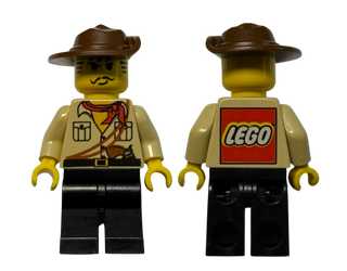 Johnny Thunder (Desert) with LEGO Logo on Back, adv010a - LEGO® Adventurers Minifigure