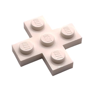 Plate, Modified 3 x 3 Cross, Part# 15397 Part LEGO® White