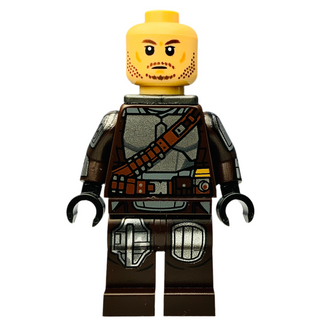 Din Djarin - Silver Beskar Armor, sw1212 (with Printed Face, Jetpack) Minifigure LEGO®