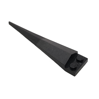 Plate, Modified 1 x 2 with Angular Extension with Molded Flexible Rubber Black Tip Pattern, Part# 61406pb05 Part LEGO® Black