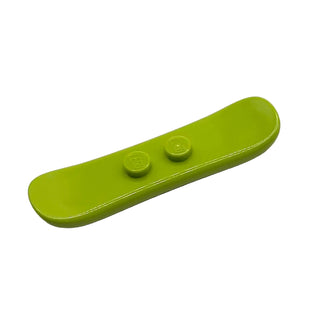 Minifigure, Utensil Snowboard Small, Part# 18746 Part LEGO® Lime