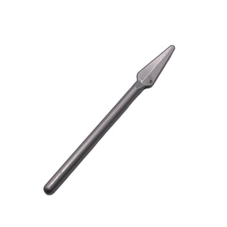 Minifigure Weapon, Pike/Spear Handle with Round End, Part# 4497 Part LEGO® Flat Silver
