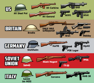 BRICKARMS WWII WEAPONS PACK V4 Accessories Brickarms   