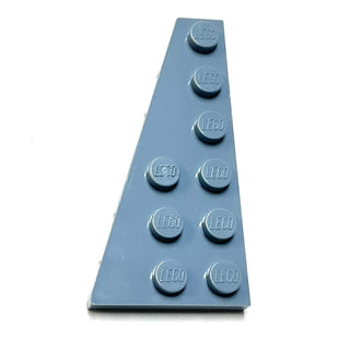 Wedge, Plate 6 x 3 Left, Part# 54384 Part LEGO® Sand Blue