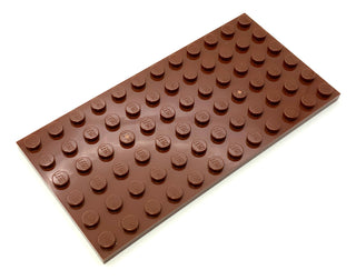 Plate 6x12, Part# 3028 Part LEGO® Reddish Brown  