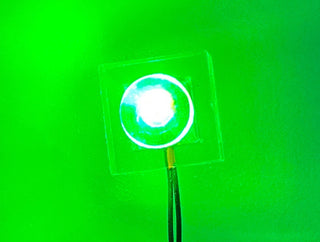 1x1 LED Light-up Plate, Battery Operated, LS1x1B Custom Parts United Brick Co® Green