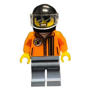 1970 Dodge Challenger T/A Driver, sc091 Minifigure LEGO® Like New with Helmet