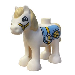 Duplo Horse Baby Foal Pony with Tan Mane and Tail, horse05c01pb05 - LEGO® DUPLO Animal