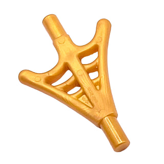 Minifigure, Weapon Web Effect Two Branches, Part# 36083f Part LEGO® Pearl Gold