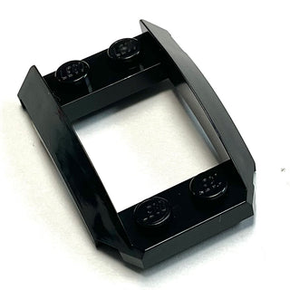 Wedge 4 x 3 Open with Cutout and 4 Studs, Part# 47755 Part LEGO® Black