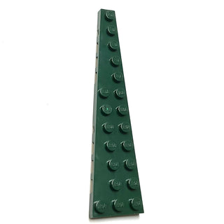 Wedge, Plate 12 x 3 Left, Part# 47397 Part LEGO® Dark Green