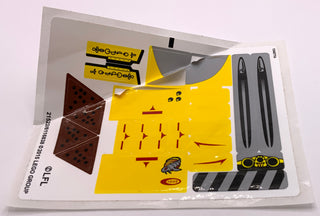 Sticker Sheet for Set Naboo Starfighter, 75092 - (21522/6116838), Part# 75092stk01 Part LEGO® Complete / Bent Sticker Sheet