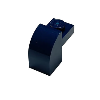 Slope Curved 2x1x1 1/3 with Recessed Stud, Part# 6091 Part LEGO® Dark Blue  