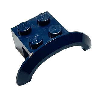 Vehicle, Mudguard 4 x 2 1/2 x 1 with Arch Round, Part# 98282 Part LEGO® Dark Blue