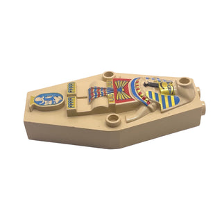 Container, Coffin Lid with Embossed Mummy (Sarcophagus) with Black, Blue, Gold, and Red Pattern, Part# 30164px1 Part LEGO®