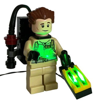 LED Light-Up Ghostbusters Minifigure Ghost Trap, USB & DIY System, LW-21108B Custom Parts United Brick Co®