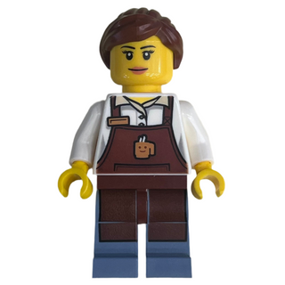 Winter Holiday Train Station Station Barista, hol091 Minifigure LEGO®